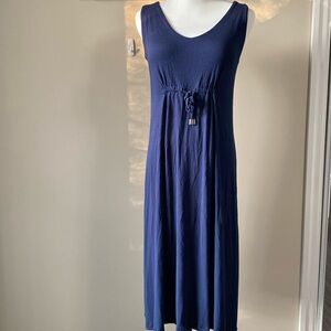 Charlie Paige Navy cotton tank dress